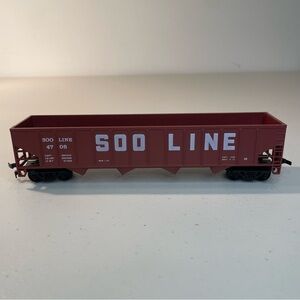 Vintage Mehano HO Scale SOO LINE 4708 50’ 4-Bay Open Hopper Car